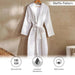 Caspian Max Hooded Waffle Bathrobe S/M-White Pan Home