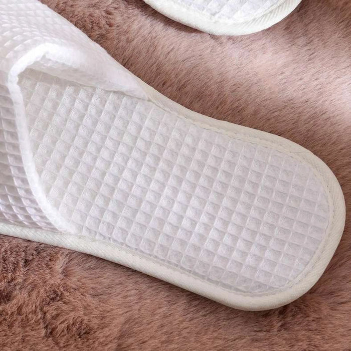 Caspian Max Waffle Indoor Slipper- White