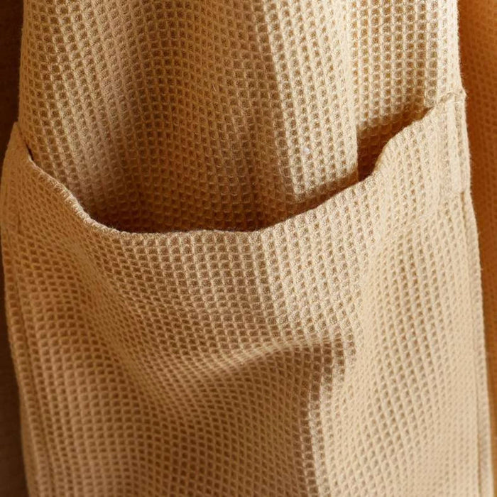 Caspian Waffle Texture Bathrobe L/Xl - Beige Pan Home