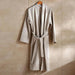 Caspian Waffle Texture Bathrobe L/Xl - Grey Pan Home