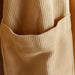 Caspian Waffle Texture Bathrobe S/M - Beige Pan Home