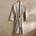 Caspian Waffle Texture Bathrobe S/M - Grey Pan Home
