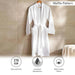 Caspian Waffle Texture Bathrobe S/M - White Pan Home
