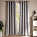 Cassidy 2 Piece Curtain Set 135X240Cm - Grey Pan Home