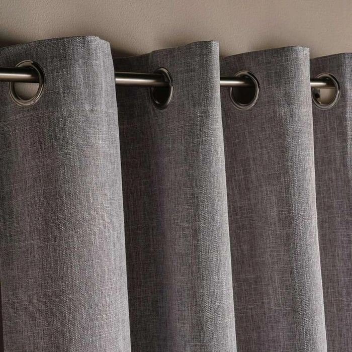 Cassidy 2 Piece Curtain Set 135X240Cm - Grey Pan Home
