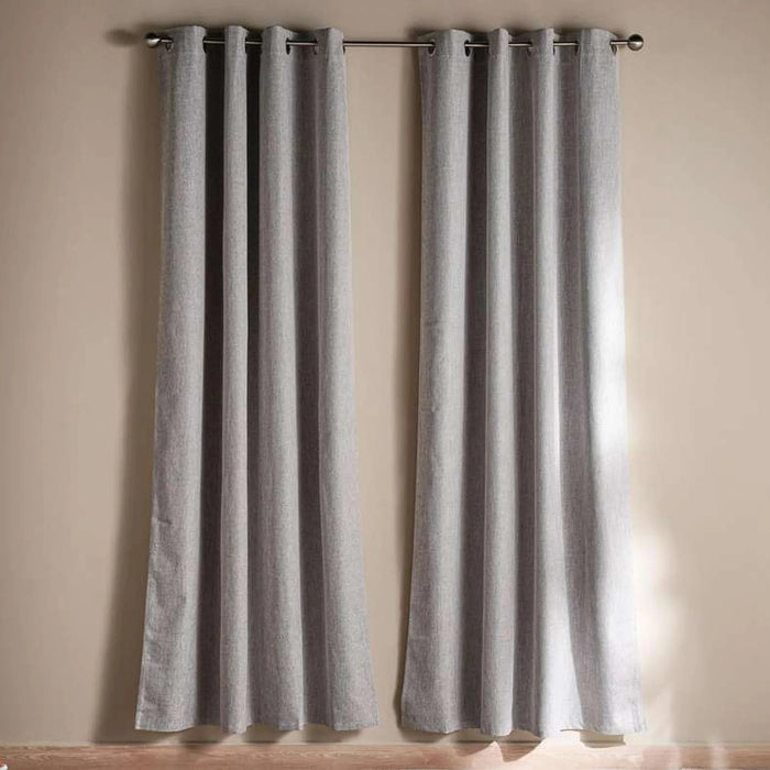 Cassidy 2 Piece Curtain Set 135X240Cm - Grey Pan Home