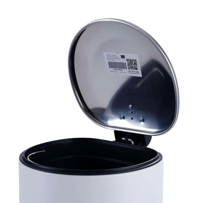 Cassidy 7L Step Bin 27.5X27.5X33Cm-White Pan Home