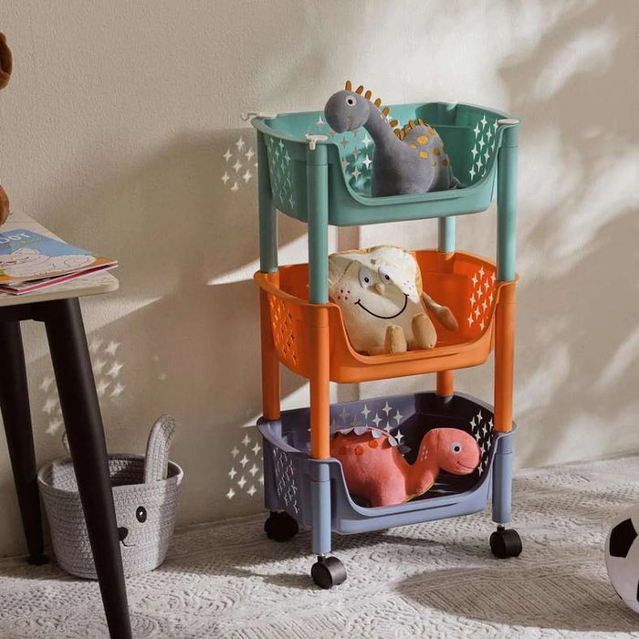 Castbella 3 Layer Storage Rack 34X24X66.5Cm - Orange