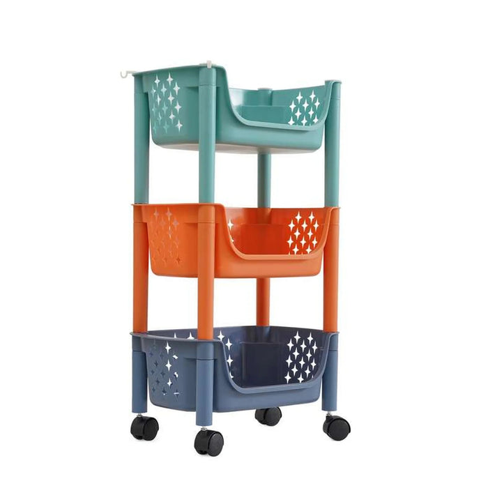 Castbella 3 Layer Storage Rack 34X24X66.5Cm - Orange