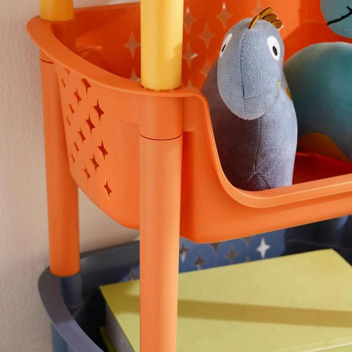 Castbella 4 Layer Storage Rack 39X24X90Cm - Yellow