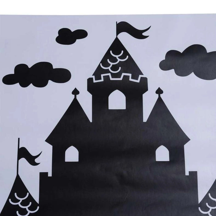 Castle Chalkboard Wall Stickers 50X70Cm - Black Pan Home