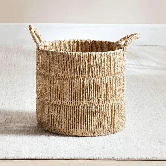 Catherine Round Basket 28X28X26Cm-Natural Pan Home