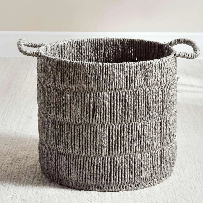 Catherine Round Basket 33X33X30Cm- Grey Pan Home