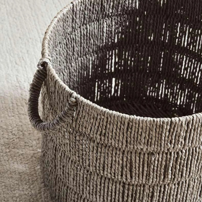 Catherine Round Basket 38X38X33Cm- Grey Pan Home