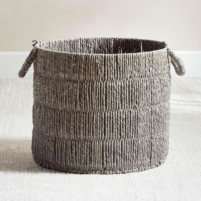 Catherine Round Basket 38X38X33Cm- Grey Pan Home