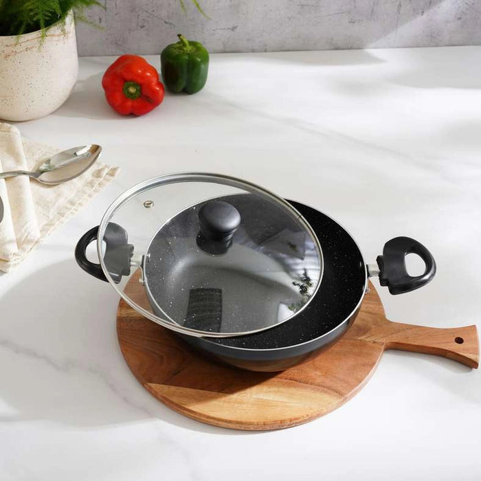 Cato 4-Piece Cookware Set - Black Pan Home