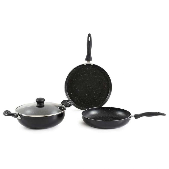 Cato 4-Piece Cookware Set - Black Pan Home