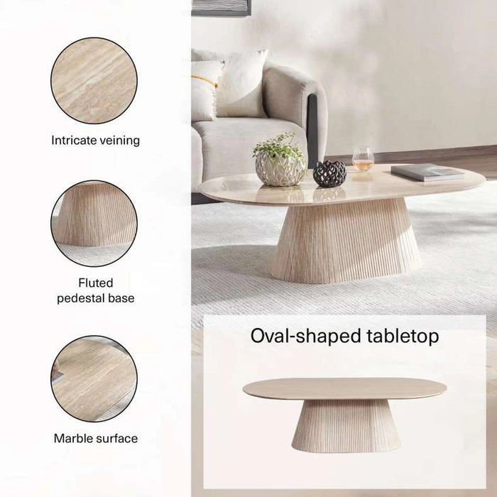 Cattelan Coffee Table Marble - Beige