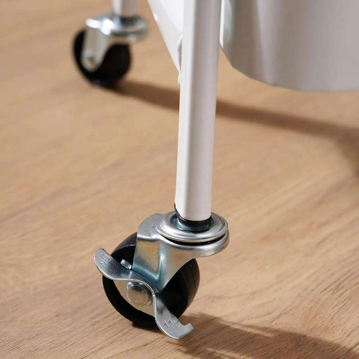 Cazo 3-Tier Kitchen Trolley - White Pan Home