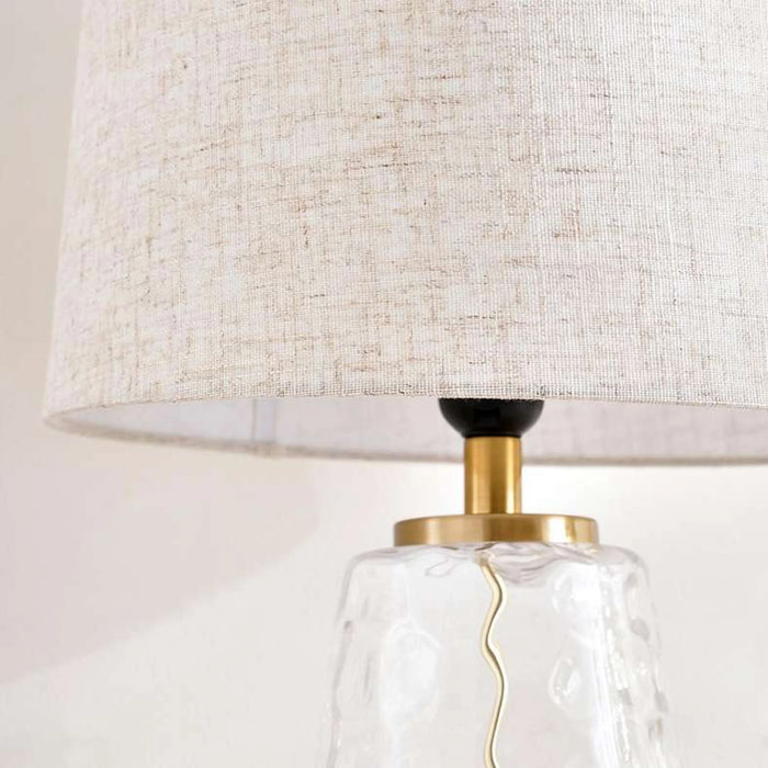 Cedrick E27 Glass Table Lamp Dia 30.5X50Cm - Brass