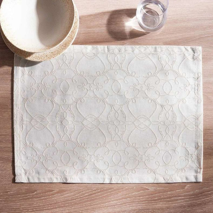 Celebration Belfast Jacquard 4 Piece Placemat Set 33X48Cm - Gold
