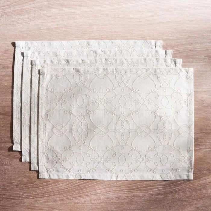 Celebration Belfast Jacquard 4 Piece Placemat Set 33X48Cm - Gold