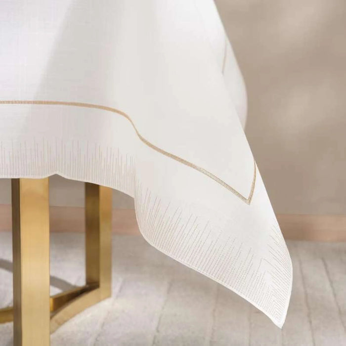 Celebrations Embroidered Table Cover 150X250Cm-Gold