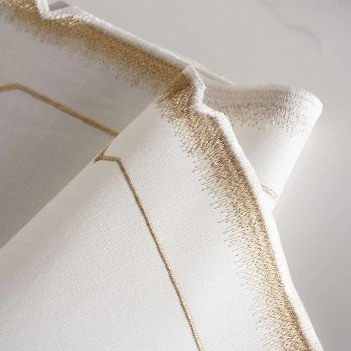 Celebrations Embroidered Table Runner 33X180Cm- Gold