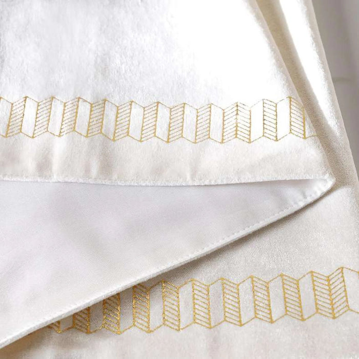 Celestia Foil Printed Table Runner 33X180Cm - Gold