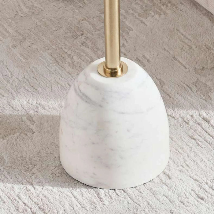 Celine Drink Table Marble - White & Gold