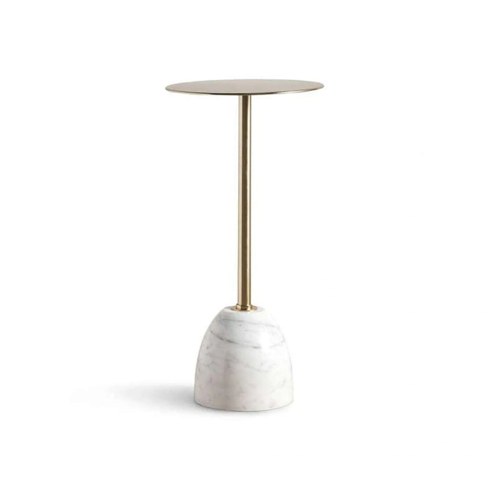 Celine Drink Table Marble - White & Gold