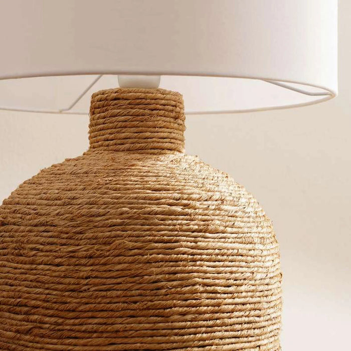 Cerah E27 Abaca Table Lamp Dia 35X53Cm - Natural