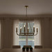 Cerrona 8-Light E14 Fancy Chandelier 71X64Cm - Aged Brass Pan Home