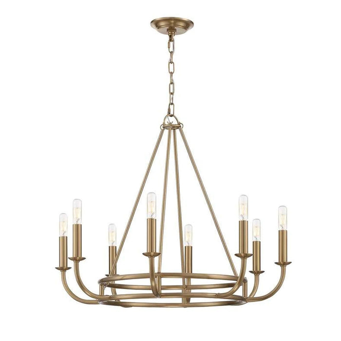 Cerrona 8-Light E14 Fancy Chandelier 71X64Cm - Aged Brass Pan Home