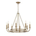Cerrona 8-Light E14 Fancy Chandelier 71X64Cm - Aged Brass Pan Home