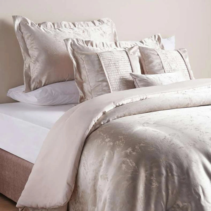 Chafield Jacquard  6 Piece King Comforter Set-240X260Cm- Beige