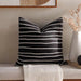 Chamberlane Textured Down Alternative Filled Cushion 50X50Cm - Black Pan Home