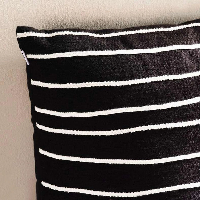Chamberlane Textured Down Alternative Filled Cushion 50X50Cm - Black Pan Home
