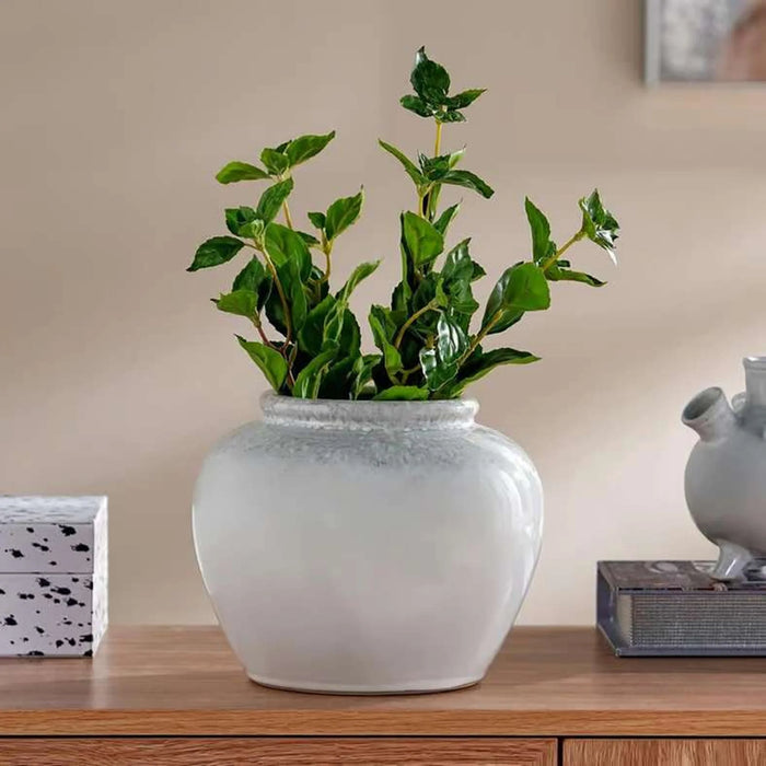 Chandler Two Tone Ceramic Vase 22X22X18Cm - Grey