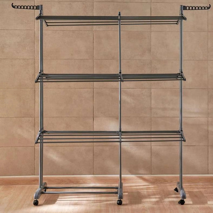 Chappell Extendable Metal Cloth Dryer With 37 M Drying Space 83-150X64X176Cm - Grey Pan Home