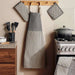 Chefzone Cotton 2Piece Potholder Set 20X20 - Black Pan Home