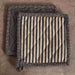 Chefzone Cotton 2Piece Potholder Set 20X20 - Black Pan Home