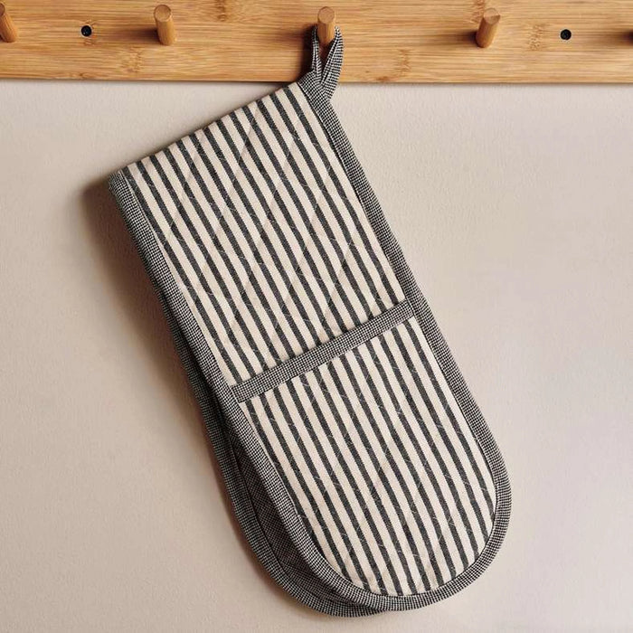 Chefzone Cotton Double Oven Glove 18X90Cm - Black