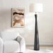 Chellsy e27 polyresin floor lamp 61x61x185.5cm - black Pan Home