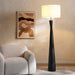 Chellsy e27 polyresin floor lamp 61x61x185.5cm - black Pan Home