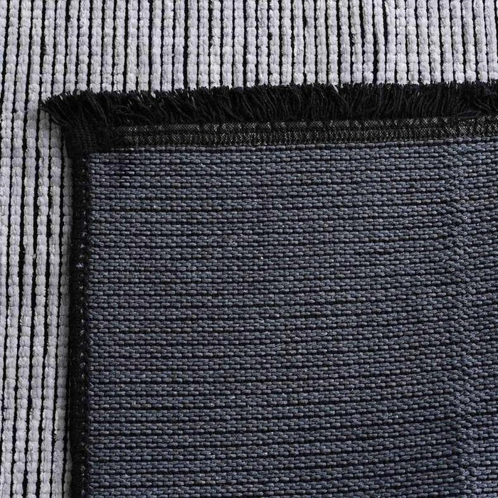 Chennile Lux Flat Woven Rug 160X230Cm - Black Pan Home