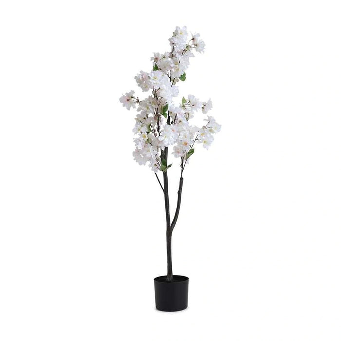 Cherry Blossom Artificial Tree H120Cm- White Pan Home