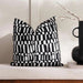 Chesed Chenile Jarquard Filled Cushion 45X45Cm - Black Pan Home