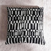 Chesed Chenile Jarquard Filled Cushion 45X45Cm - Black Pan Home