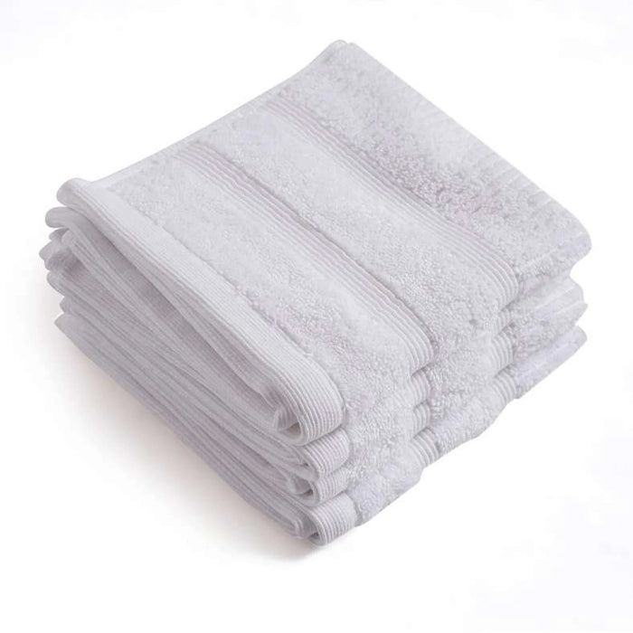 Chicago Textured 650 Gsm 4Pk Fingertip Towel 30X30 Cm-White